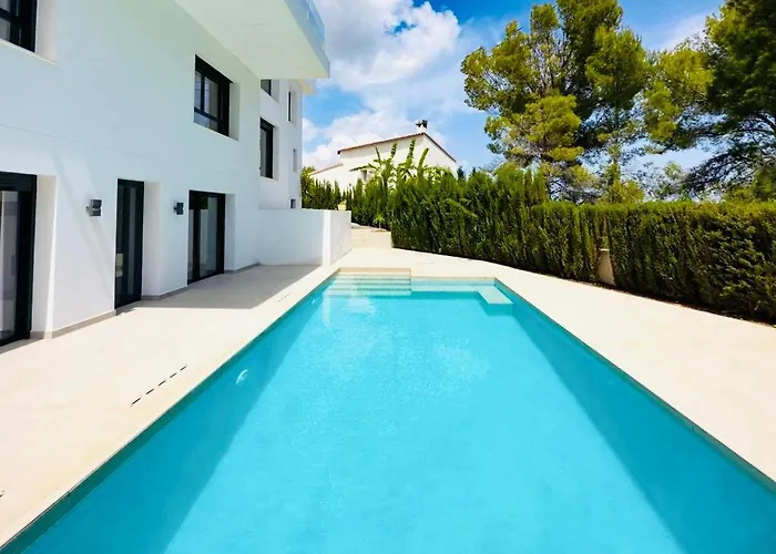 Lujo Playa Piscina Jardin Barbacoa Ideal Familias Y Grupos Villa Calpe